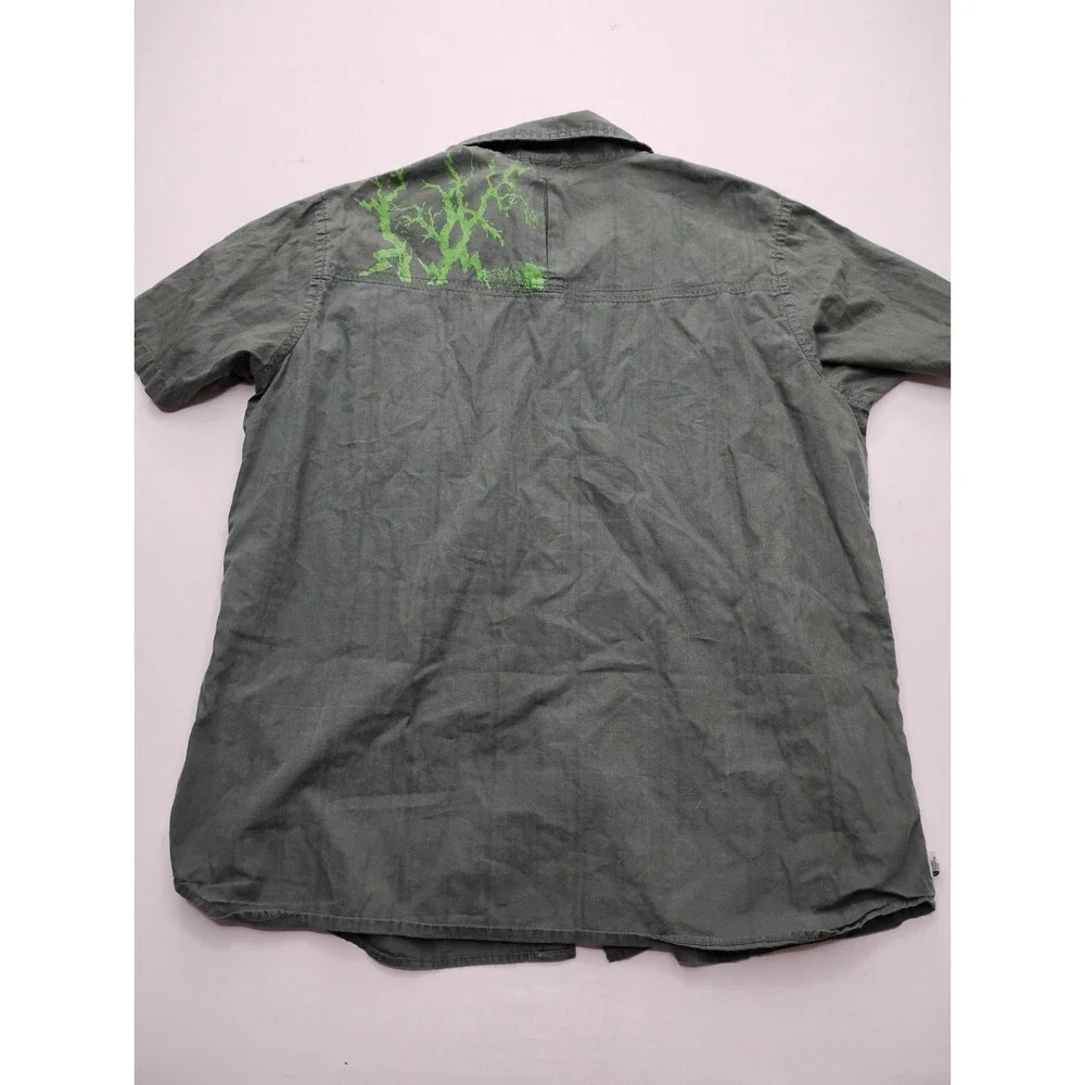 The North Face Shirt Mens XL Green Hiking Button Up